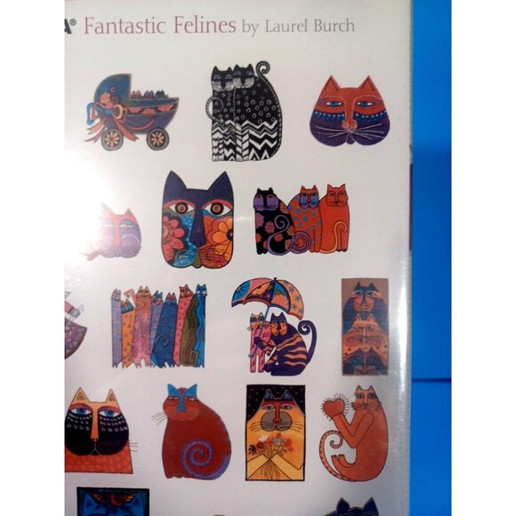 Laurel Burch Fantastic Felines Vtg 2002 NIP Studio Bernina 766 Embroidery Card - Picture 6 of 11